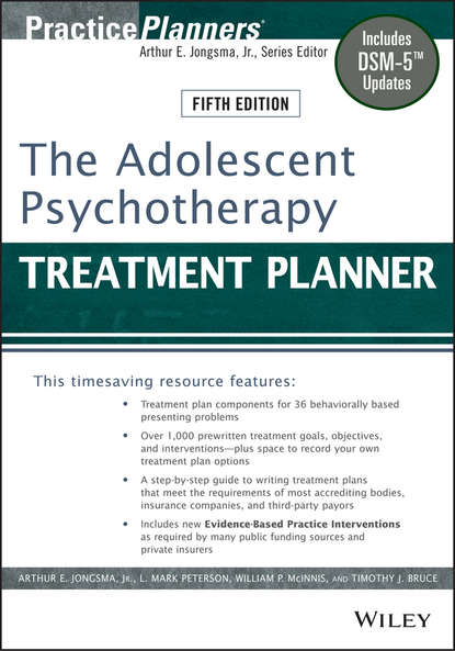 David J. Berghuis — The Adolescent Psychotherapy Treatment Planner