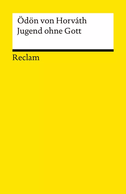 Jugend ohne Gott. Roman