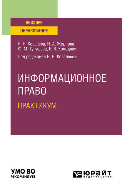 

Информационное право. Практикум. Учебное пособие для вузов