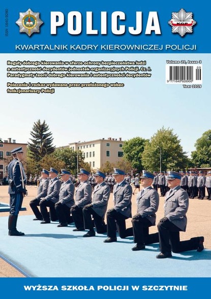 Policja. Kwartalnik kadry kierowniczej Policji 3/2019