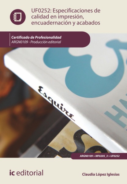 

Especificaciones de calidad en impresin, encuadernacin y acabados. ARGN0109