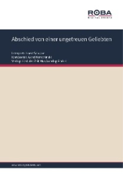 Abschied von einer ungetreuen Geliebten