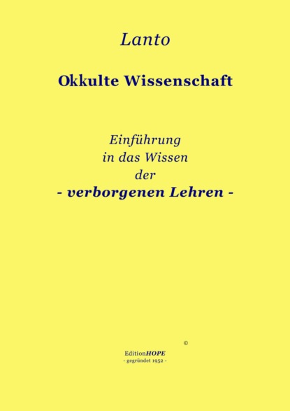 Occulte Wissenschaft