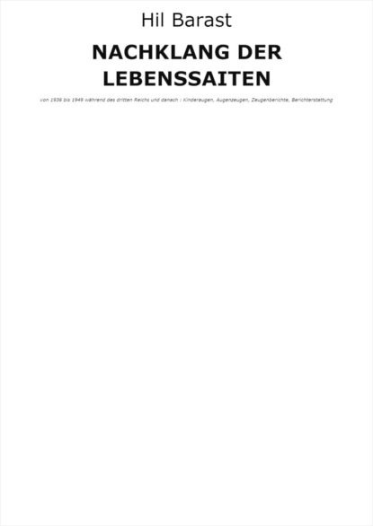 NACHKLANG DER LEBENSSAITEN