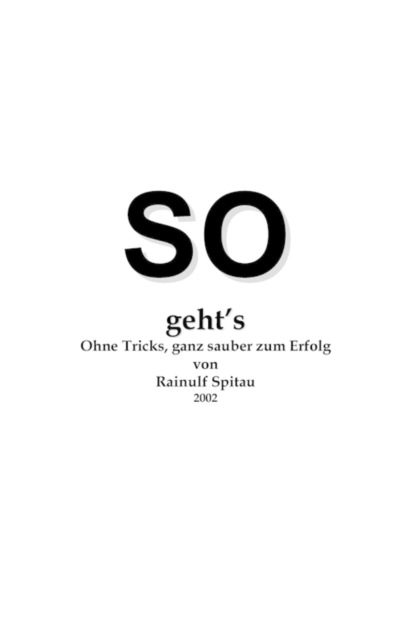 SO geht's