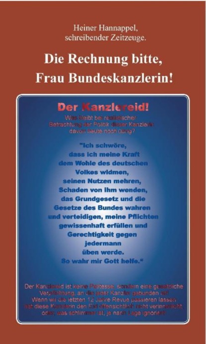Die Rechnung bitte, Frau Bundeskanzlerin!