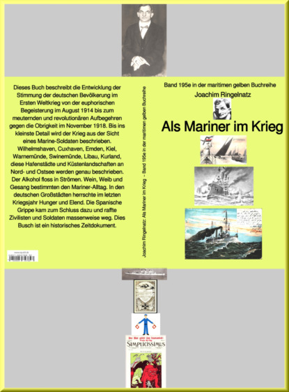 Joachim Ringelnatz: Als Mariner im Krieg  – Band 195e in der maritimen gelben Buchreihe – bei Jürgen Ruszkowski