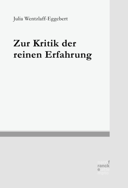 Zur Kritik der reinen Erfahrung