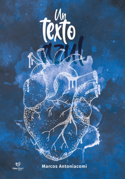 Un texto azul