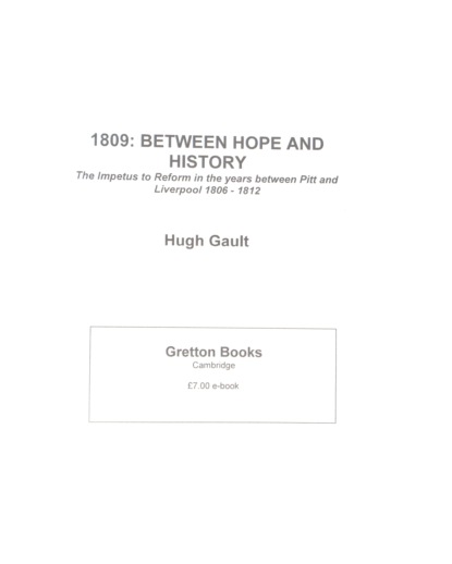 1809: Between hope and history