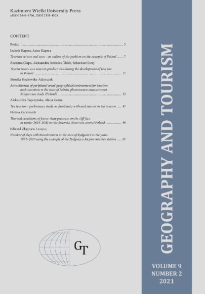 Geography and Tourism 2021 volume 9 number 2