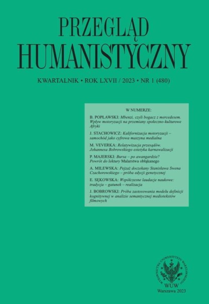 Przegląd Humanistyczny 2023/1 (480)