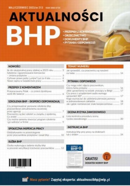 Aktualności BHP - MAJ/CZERWIEC 2023/213