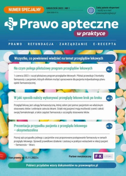 Numer specjalny magazynu „Prawo Apteczne w Praktyce”, nr. 1