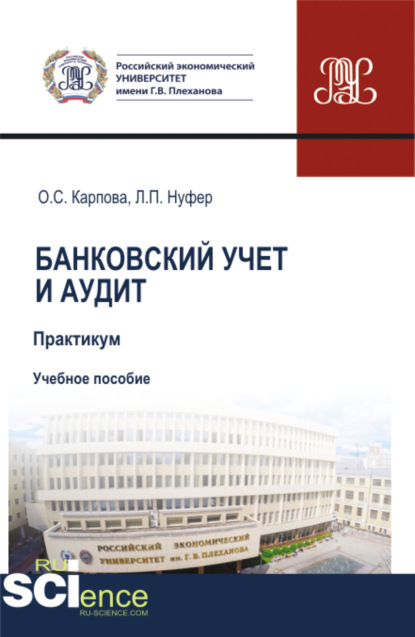 

Банковский учет и аудит. Практикум. (Бакалавриат, Магистратура, Специалитет). Учебное пособие.
