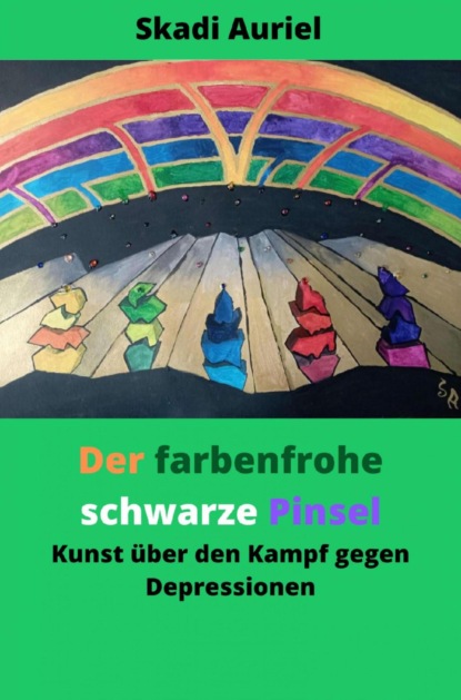 Der farbenfrohe schwarze Pinsel