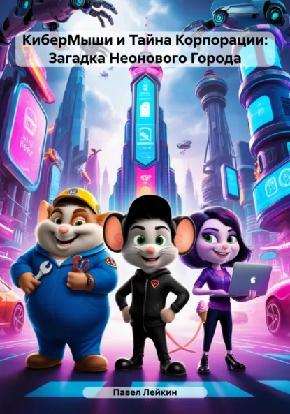 Обложка книги КиберМыши и Тайна Корпорации: Загадка Неонового Города, Павел Александрович Лейкин