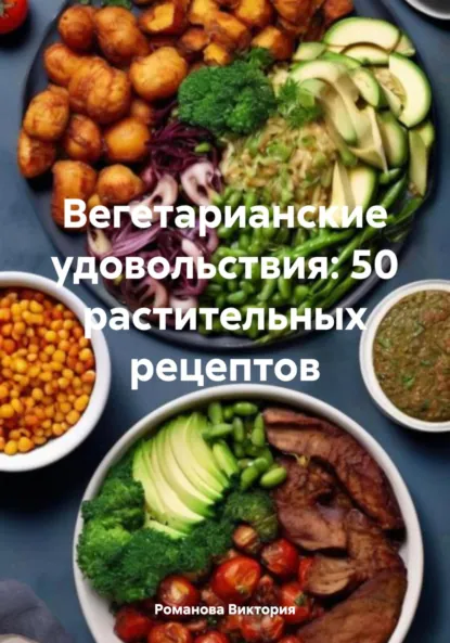 Обложка книги Вегетарианские удовольствия: 50 растительных рецептов, Романова Алексеевна Виктория