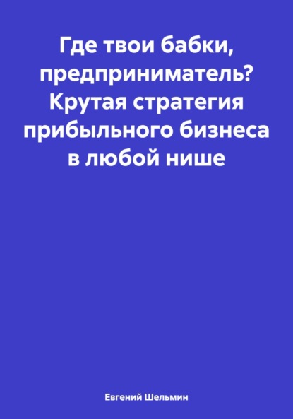 Евгений Шельмин — Где твои бабки, предприниматель? Крутая стратегия прибыльного бизнеса в любой нише