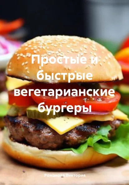 Обложка книги Простые и быстрые вегетарианские бургеры, Романова Алексеевна Виктория