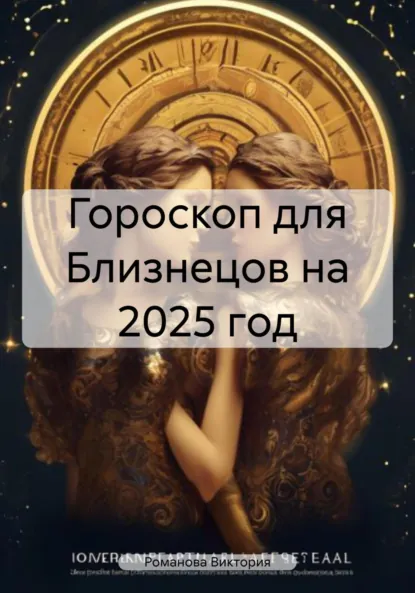 Обложка книги Гороскоп для Близнецов на 2025 год, Романова Алексеевна Виктория