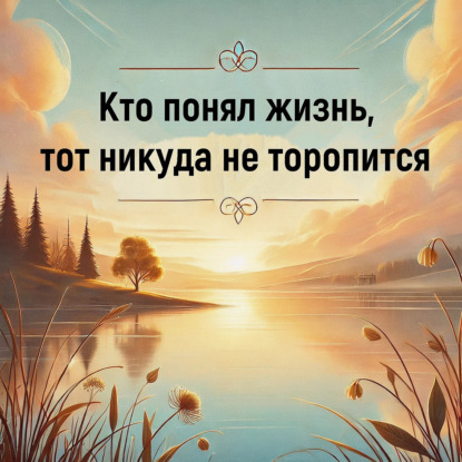 Кто понял жизнь, тот никуда не торопится