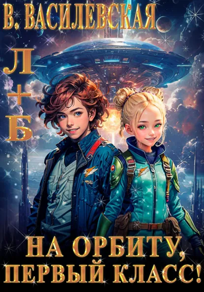 Обложка книги Л+Б. На орбиту, первый класс!, Валерия Василевская