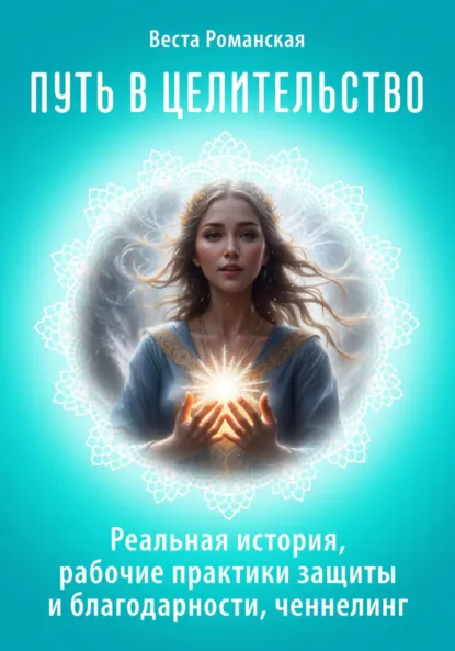 Обложка книги Путь в целительство. Реальная история, рабочие практики защиты и благодарности, ченнелинг, Веста Романская
