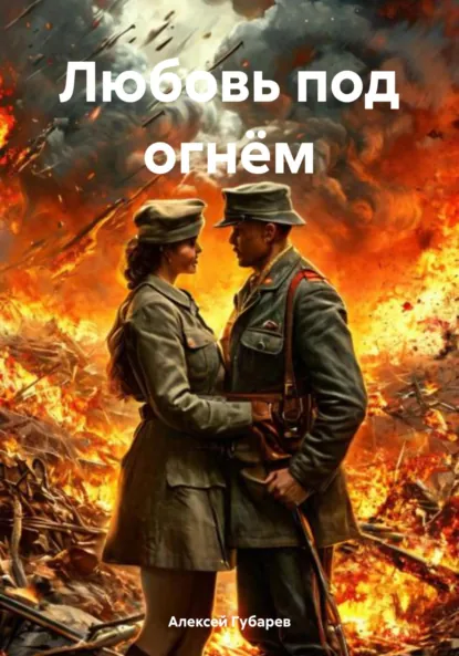 Обложка книги Любовь под огнём, Алексей Губарев