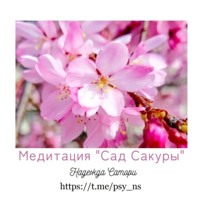 Медитация " Сад Сакуры" для снятия тревоги, расслабления, восстановления ресурса.