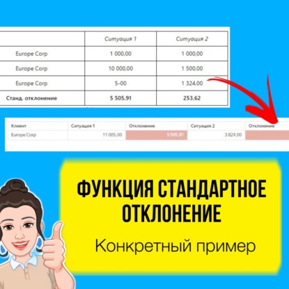 Функция стандартного отклонения. Что это такое и как она работает в DataLens. Практический урок