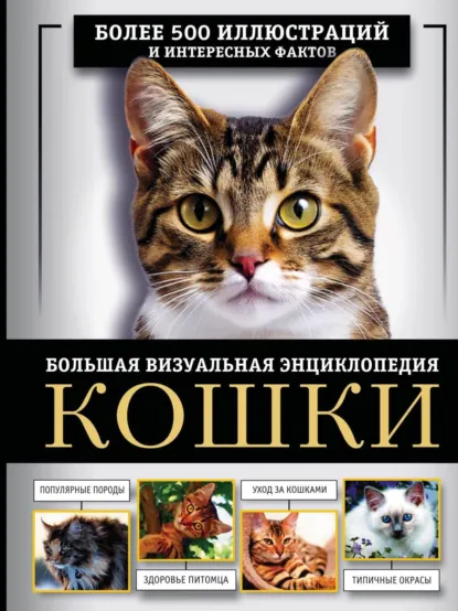 Обложка книги Кошки. Большая визуальная энциклопедия, Д. С. Смирнов