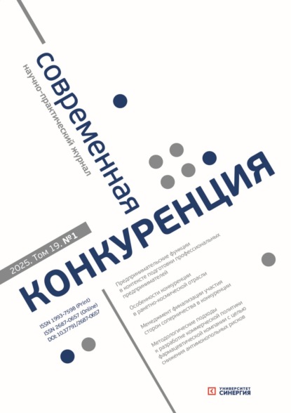 Современная конкуренция №1 (103) 2025