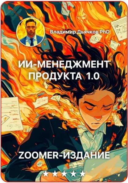 Обложка книги ИИ менеджмент продукта 1.0, Владимир Дьячков PhD