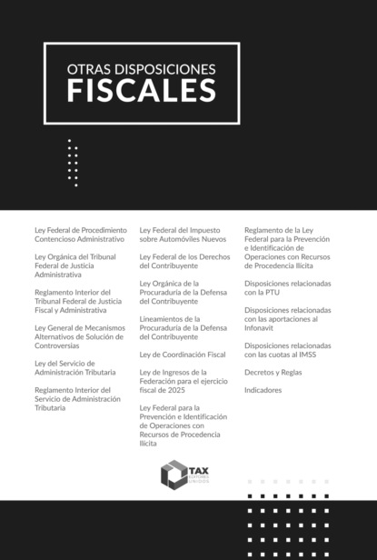 Otras Disposiciones Fiscales 2025