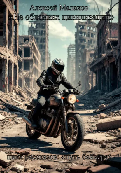 Обложка книги «На обломках цивилизаций». Цикл рассказов: «Путь байкера», Алексей Малахов