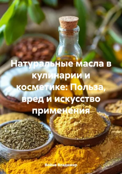 Обложка книги Натуральные масла в кулинарии и косметике: Польза, вред и искусство применения, Война Владимирович Владимир