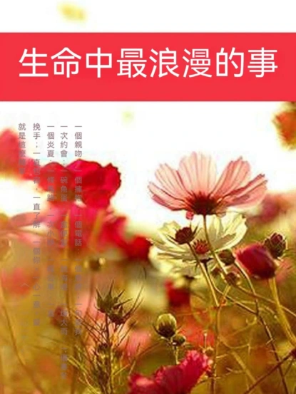 生命中最浪漫的事