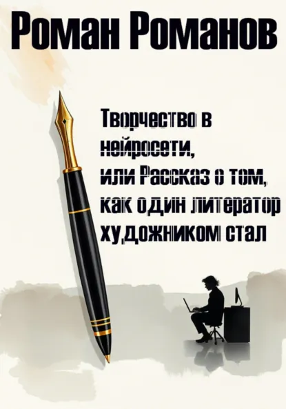 Обложка книги Творчество в нейросети, или Рассказ о том, как один литератор художником стал, Роман Романов
