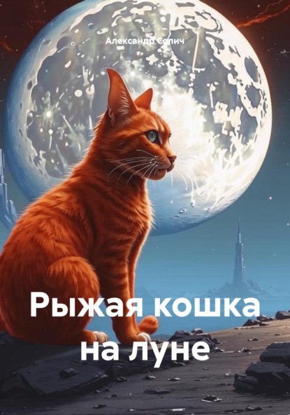 

Рыжая кошка на луне