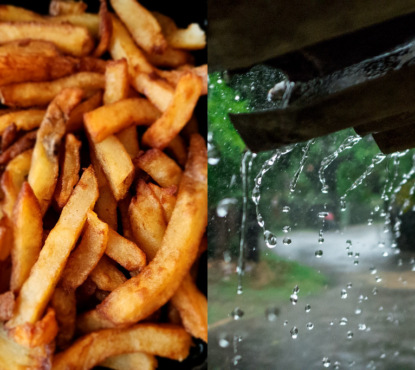 

Дождь или картошка жарится