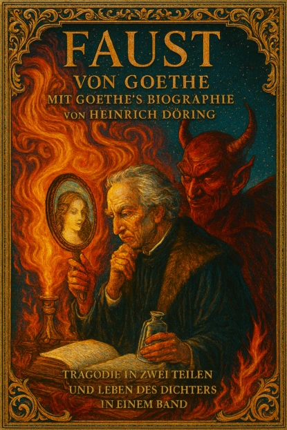 Faust von Goethe mit Goethe's Biographie von Heinrich Döring