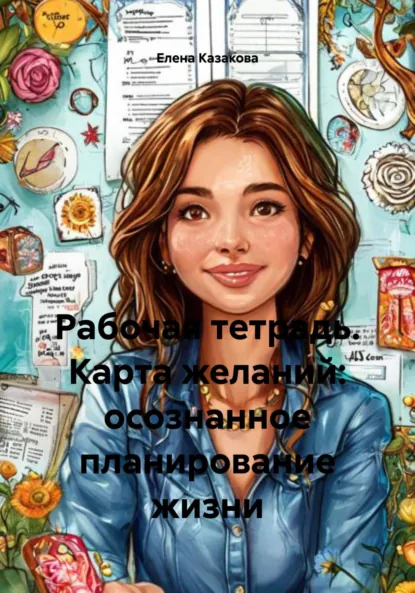 Обложка книги Рабочая тетрадь. Карта желаний: осознанное планирование жизни, Елена Казакова