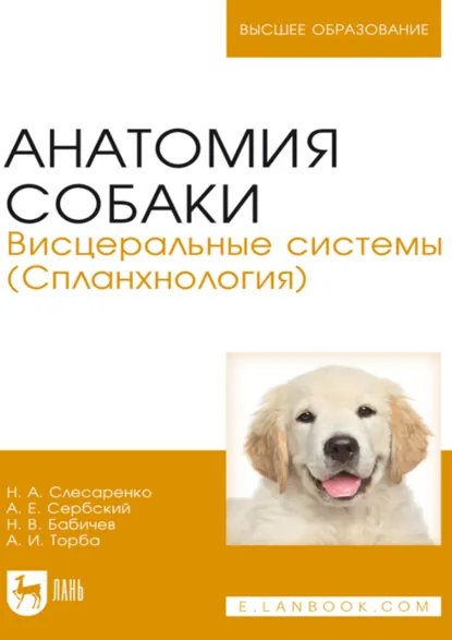 Обложка книги Анатомия собаки. Висцеральные системы (Спланхнология). Учебник для вузов. 4-е издание, стереотипное, Н. В. Бабичев