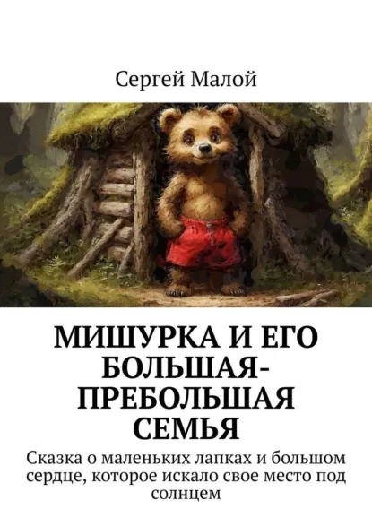 Обложка книги Мишурка и его Большая-Пребольшая Семья. Сказка о маленьких лапках и большом сердце, которое искало свое место под солнцем, Сергей Алексеевич Малой