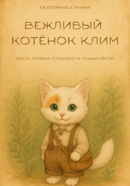 Обложка книги Вежливый котёнок Клим, Екатерина Елкина