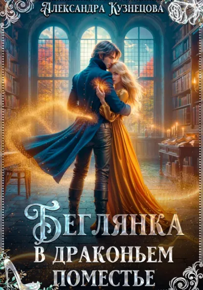 Обложка книги Беглянка в драконьем поместье, Александра М Кузнецова