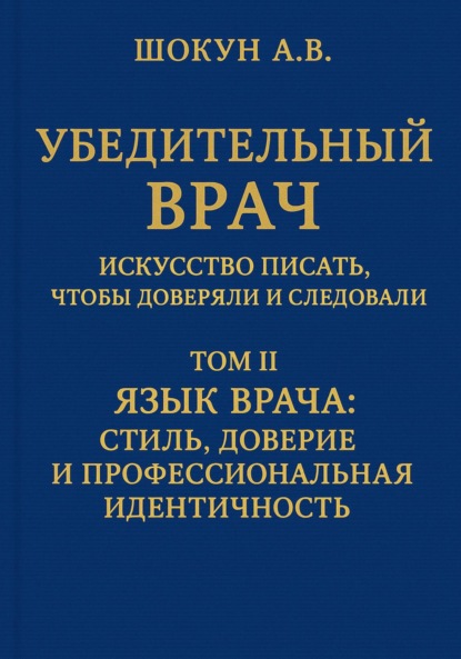 

Убедительный врач: искусство писать, чтобы доверяли и следовали. Том II. Язык врача: стиль, доверие и профессиональная идентичность
