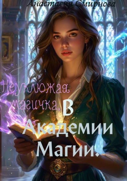 Неуклюжая магичка, в академии магии.