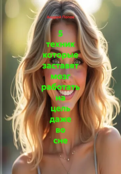 Обложка книги 5 техник которые заставят мозг работать на цель даже во сне, Андрей Попов